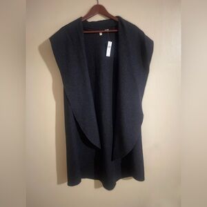 NWT Anthropologie Moth Wool Waterfall Vest Boho Artsy Layering Cardigan Cozy